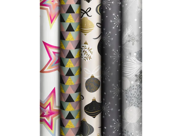 Inpakpapier Dazzling Yule 200x70cm kerst