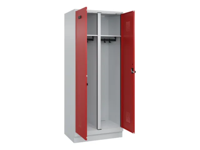 locker voor scheiding van kleding,HxBxD 1950x800x500mm,2vak