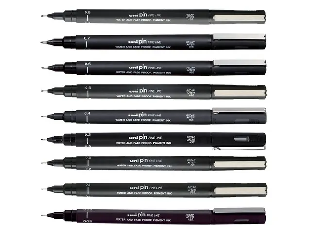 Fineliner Uni-ball Pin 1.2mm zwart