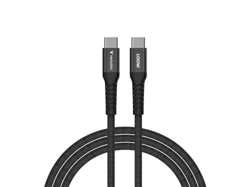 S+C Magnetische Usb-C Kabel zwart 100W 31863 480Mbps 1.20m