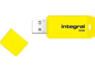 Neon USB 2.0 stick, 32 GB, geel - 2