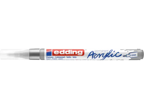 Acrylmarker edding e-5300 fijn zilver