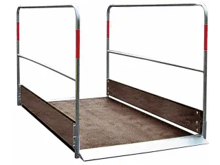 greppelbrug,LxB 1700x1000mm,draagverm. 150kg/m²,trede hout antislip - 1