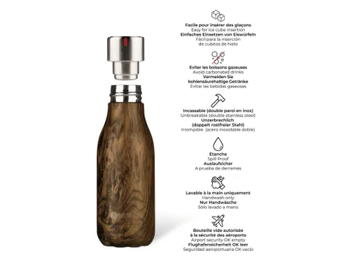Thermosfles Les Artistes Paris 280ml Wood