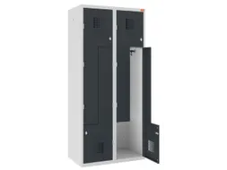 Z-garderobekast,HxBxD 1800x800x500mm,draaigrendel,romp RAL7035