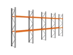 palletstelling,basis+3xaanbouw,HxBxD 3360x7800x750mm,vakl. 3000kg