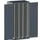 verticale kast,HxBxD 2000x1050x650mm,deur m. perforaties