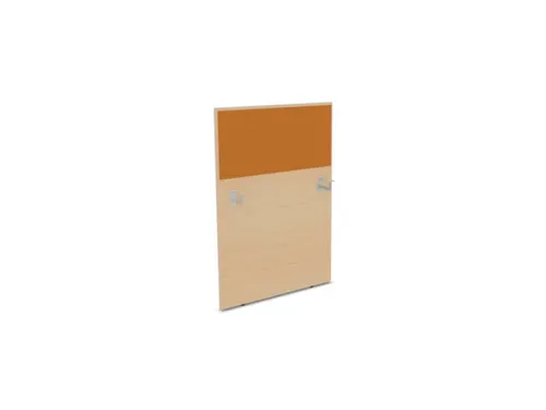 baliepaneel,v. bureau,aanbouw links,B 800mm,NE-esdoorn,BN3005-geel
