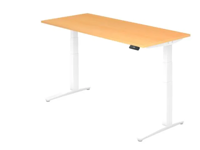 Elektrisch in hgte vst. zit-sta-bureau,HxBxD 650-1290x1800x800mm