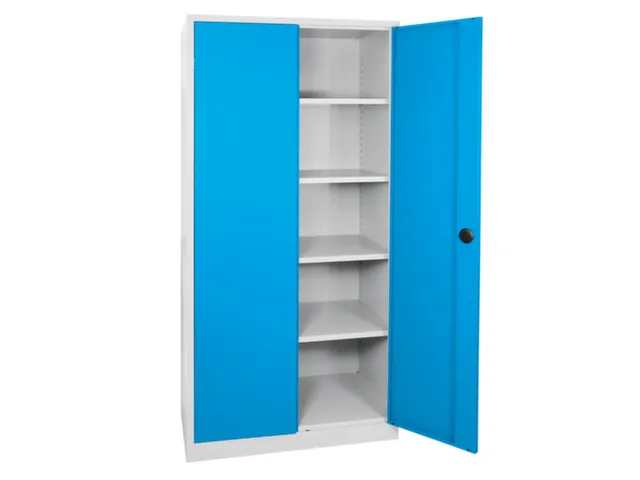 universele kast,HxBxD 1950x920x420mm,4xStalen bodem,duwstangsluiting