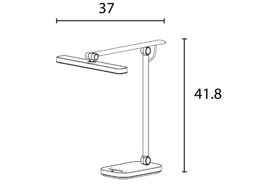 Bureaulamp Unilux Pureline led wit
