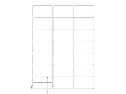 Q-Connect Multi-purpose etiketten A4 63,5x38,1mm Wit 2100 stuks