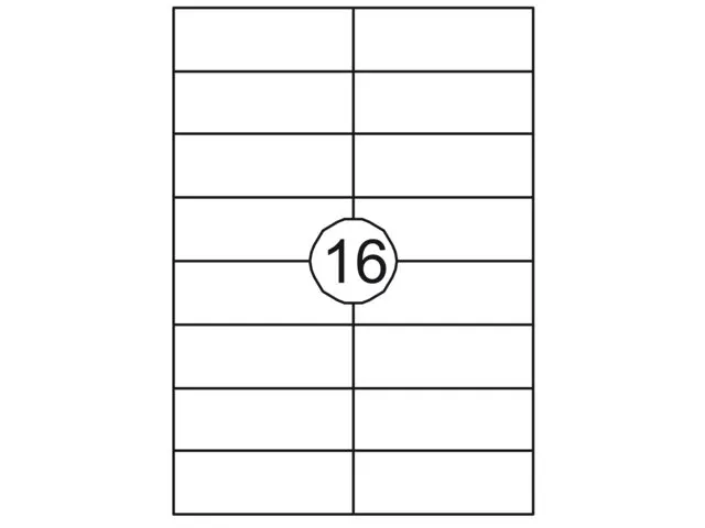 Etiket Premium 105x37mm Wit XL Pack 1000 Vel