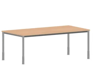 In hoogte verstelbaar bureau,HxBxD 720-840x2000x1000mm,NE-esdoorn - 2