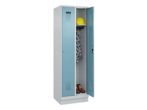 locker,HxBxD 1950x600x500mm,2vak,vak B 300mm,cil.-slot,sokkel