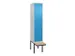 locker voor scheiding van kleding,HxBxD 2120x400x815mm,1vak