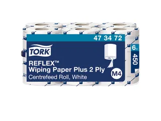 Poetsrol Reflex Plus M4 SmartCore centerfeed 2 laags 150m wit 473472 - 1
