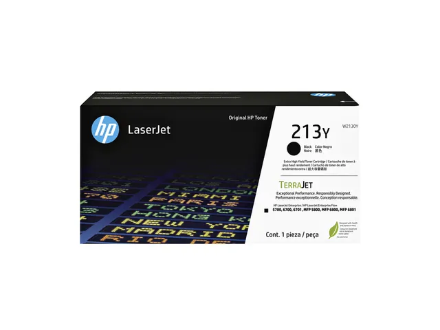 HP W2130Y 213Y Toner Zwart XXL Originele Tonercartridge