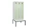 locker met bank,voor scheiding van kleding,HxBxD 2120x900x815mm,3vak