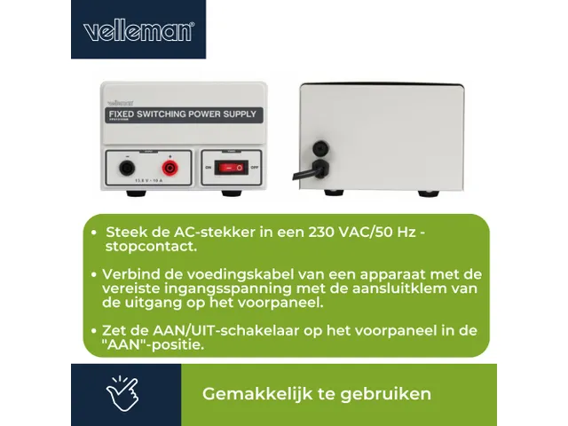 Vaste Schakelende Voeding 13.8 Vdc / 10 A