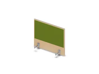 opzetpaneel bureau aanbouw zijkant NE-esdoorn BN7048-groen 600mm - 1