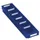 Stellingbak Extra Vlak Pp Hxbxd 65X120X500Mm Blauw