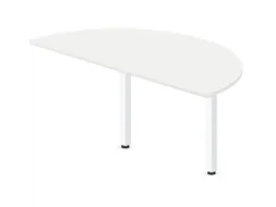 aanbouwtafel,i.h.v.,HxBxD 720-840x1600x800mm,halfrond,Bl-wit