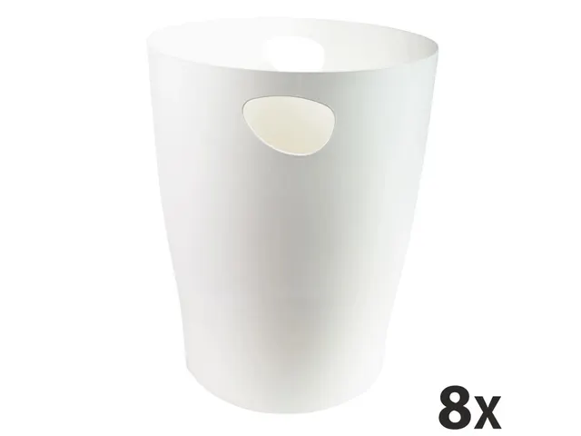 Corbeille à papier Ecobin Autentik - Blanc