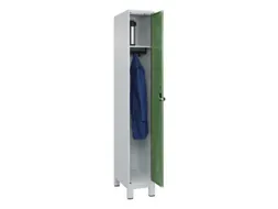 locker,HxBxD 1950x300x500mm,1vak,vak B 300mm,draaigrendel,voeten