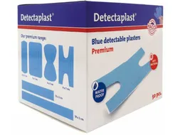 Detectaplast 8046 kneukelpleister waterafstotend elastisch blauw 50 st