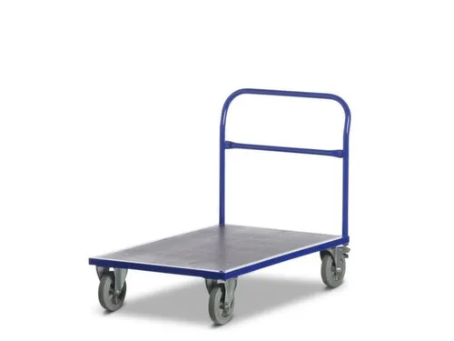 Platformwagen 1000kg Laadvlak Lxb 1200x800mm 1 Duwbeugel Ral 5010