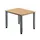 In hoogte verstelbaar bureau,HxBxD 680-760x800x800mm,blad beuken
