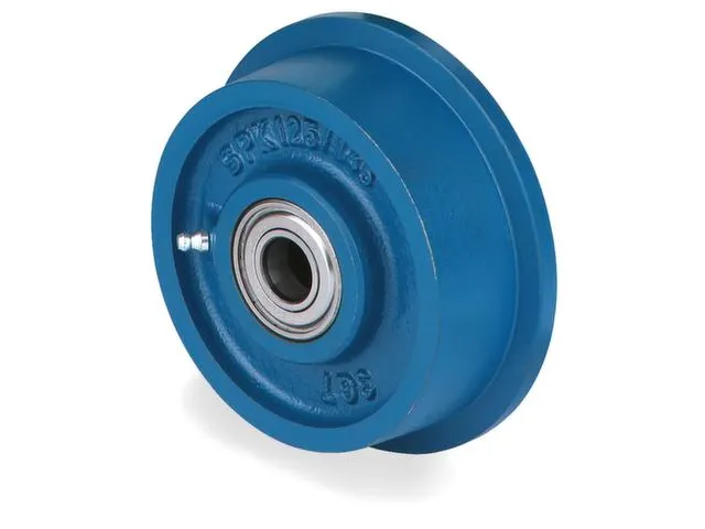 Spoorkranswiel Grijs Gietijzer Ø 200/230mm 1500kg Kogellagers