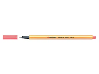 Fineliner STABILO point 88/040 neon rood 0.4mm - 1