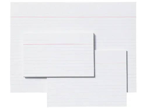Systeemkaart Aurora 200x150mm lijn met rode koplijn 210gr wit 100 vel