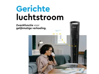 Torenventilator BRASQ F500 H79cm zwart - 8