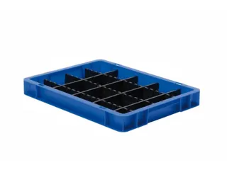 Euronorm-stapelbak 7l 75x400x300mm Wanden/bodem Gesloten Blauw - 4
