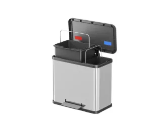 pedaalemmer,1x9l/1x17l,HxBxD 430x470x340mm,binnenbak kunststof - 4