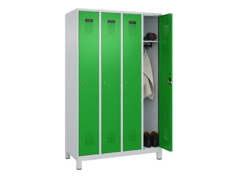 locker,HxBxD 1950x1200x500mm,4vak,vak B 300mm,cil.-slot,voeten
