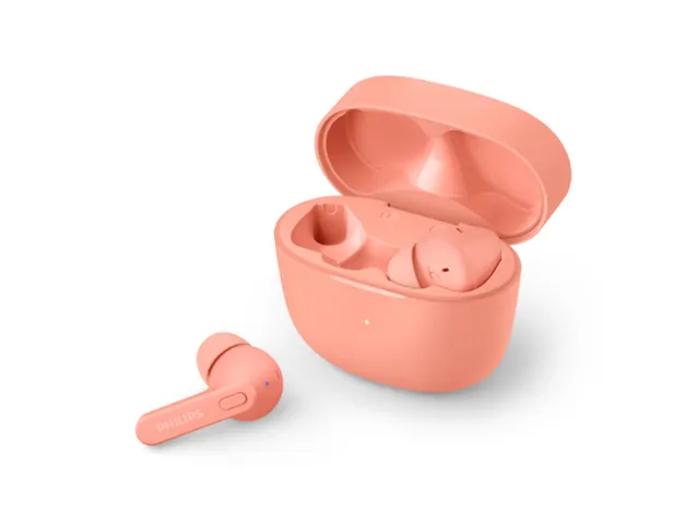 Oortelefoon Philips In-ear TWS TAT2206 roze met siliconen oorcaps