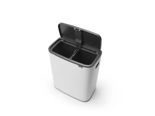 Afvalbak Bo Touch Bin 2x30 Liter Wit