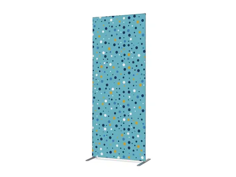 Scheidingswand Textiel Deco 100x200cm Dots Blauw