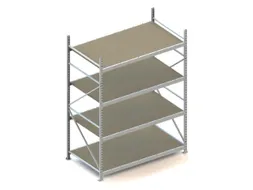 Breedvakstelling Basisveld Hxbxd 2500x1907x1050mm 4 Houten Legborden