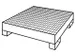 Bac de rétention modulable 4x200l vol. de rétention 230l HxlxP 285x1