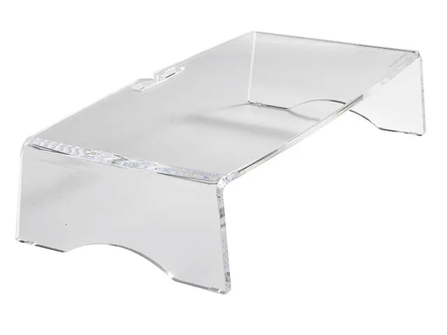 BakkerElkhuizen Monitorverhoger Q-Riser 90 transparant acryl