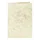 Correspondentiekaart Papicolor dubbel 105x148mm marmer ivoor pak 6 st