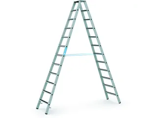 veiligheidsladder,beide zijden,2x12treden m. R13-laag,balk L 3,39m - 1