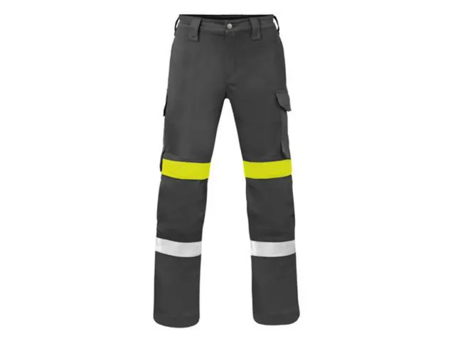 Pantalon de travail Havep 80359 FORCE+ CLASS 1, gris anthracite/jaune,