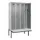 locker met bank,voor scheiding van kleding,HxBxD 2120x1200x815mm,4vak