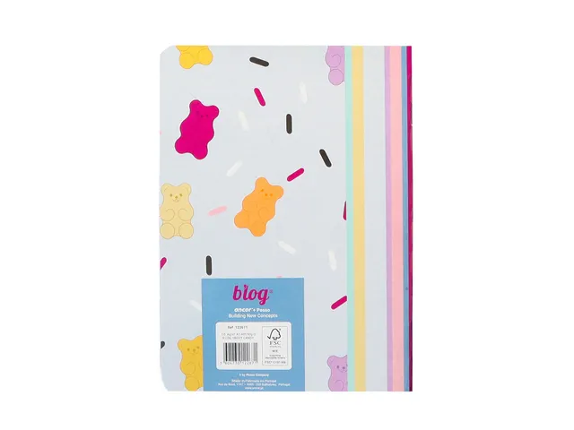 Cahier d'exercices B'LOG SWEET CANDY A4 ligne 48 feuilles 90 g/m² ré